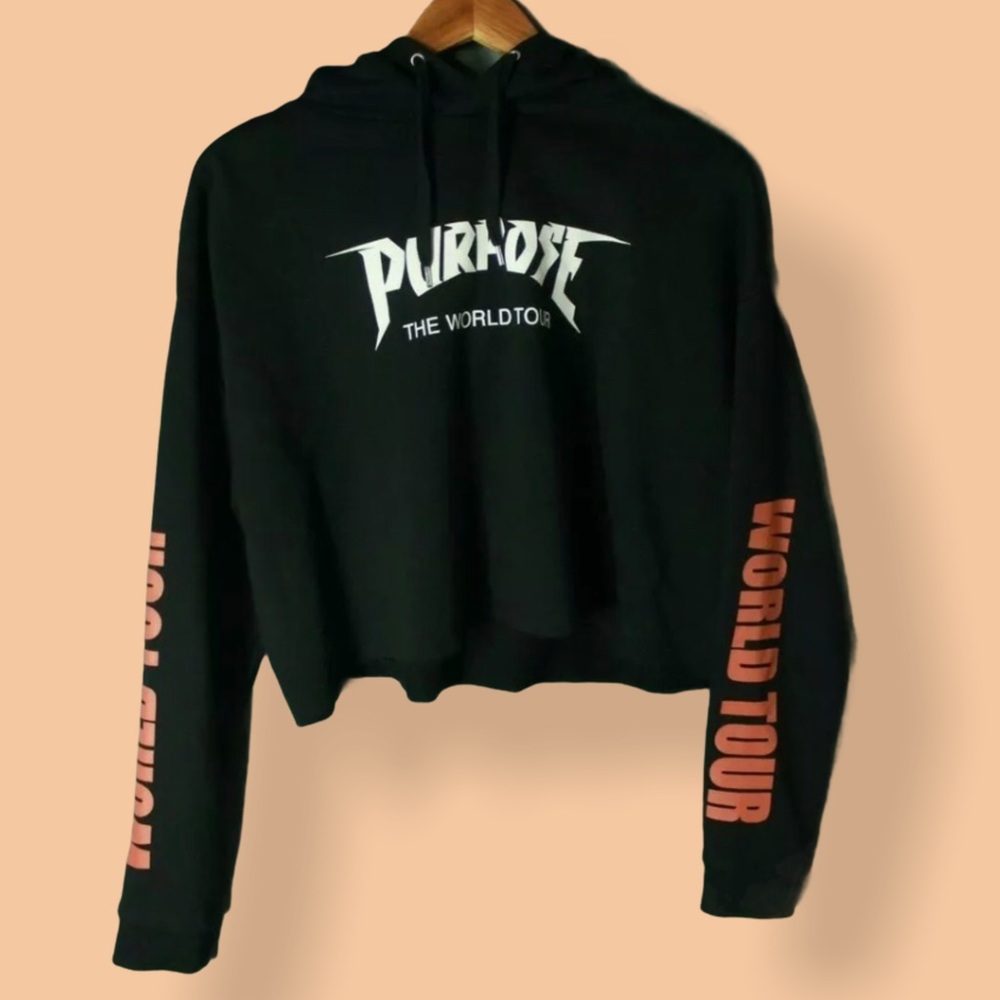HM Divided Justin Bieber Purpose Cropped Hoodie XL